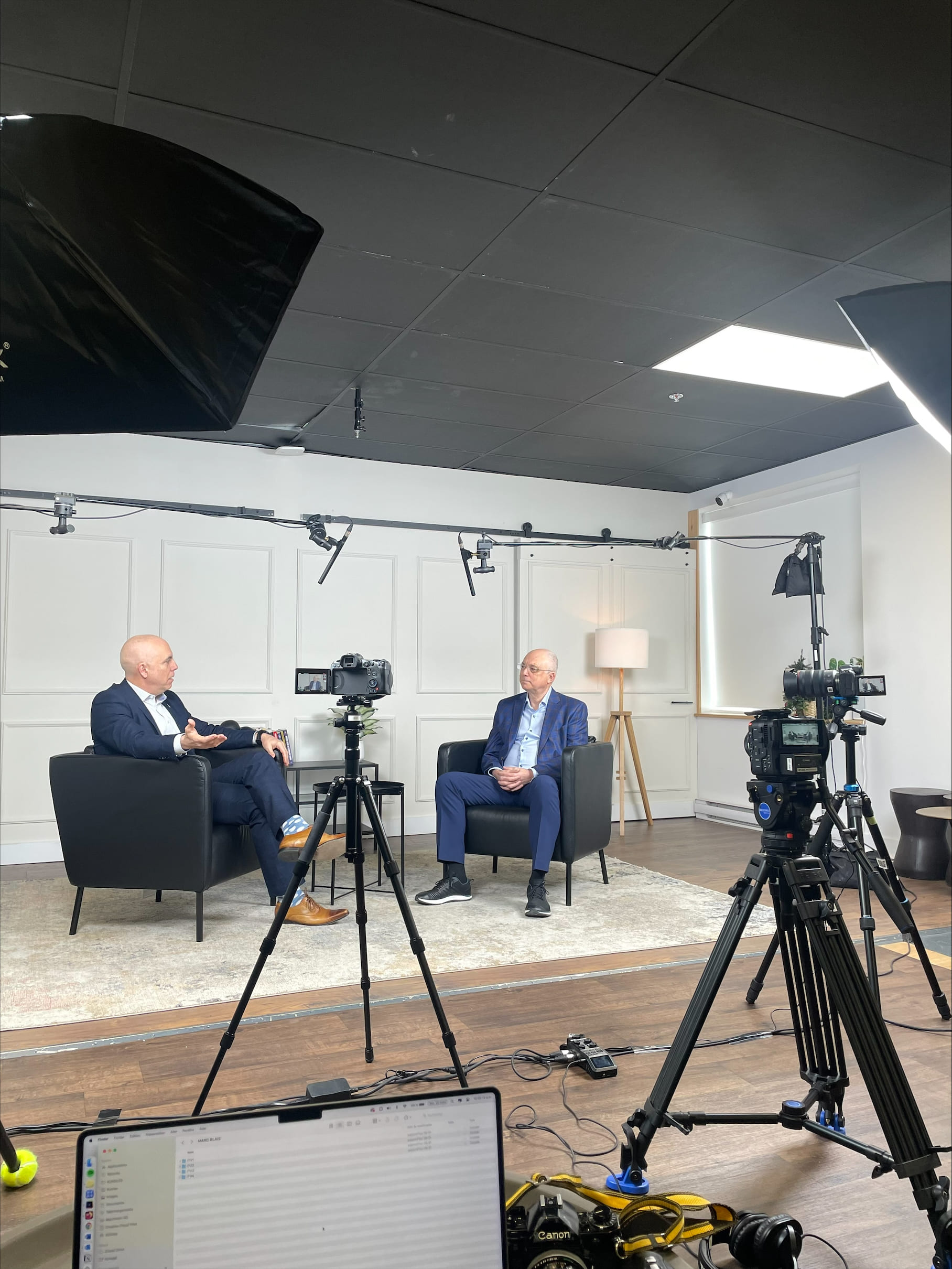 Portrait de leader podcast avec Marc Blais - Behind the scenes